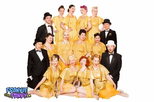 Our group photo for the 2012 Burlesque Hall of Fame Tournament of Tease program.
